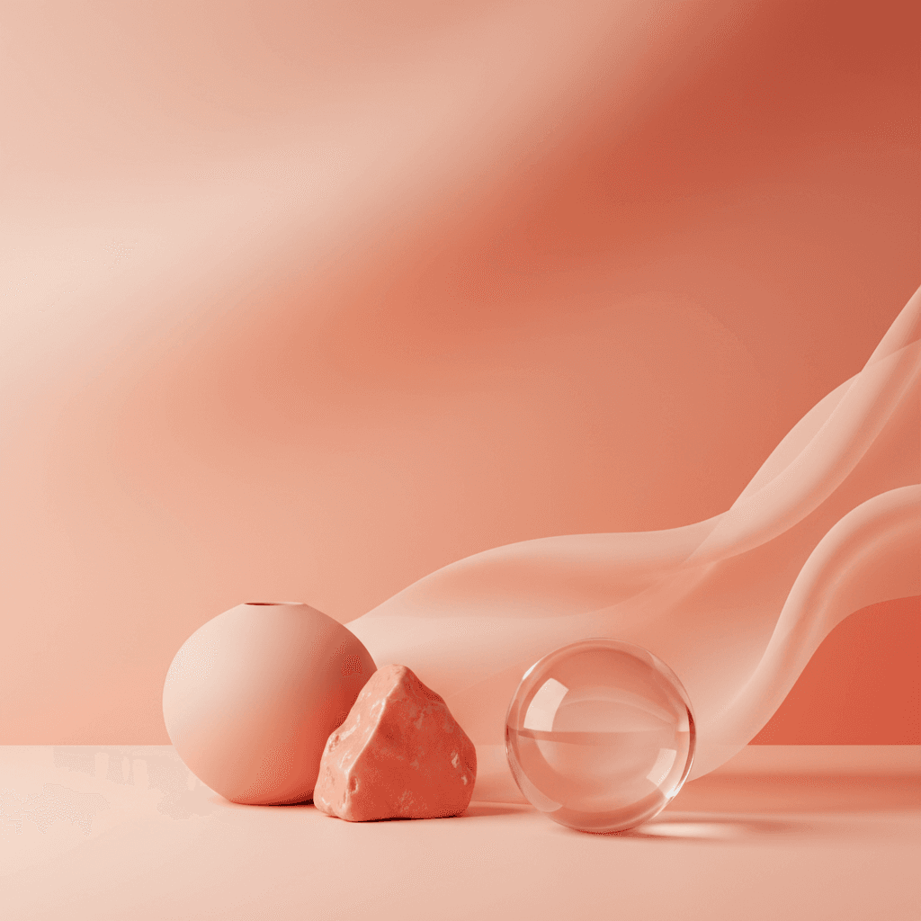 Brand photography mood — peach tones